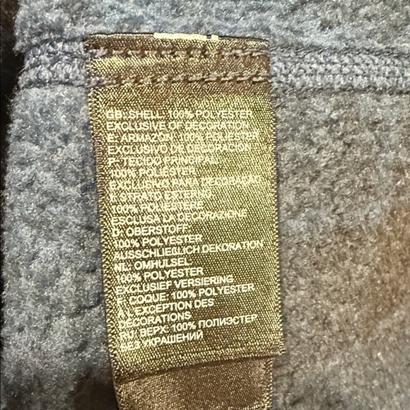 The North Face Men's 1/4 Zip Up Blue Plaid Sweater XXL - Picture 9 of 12